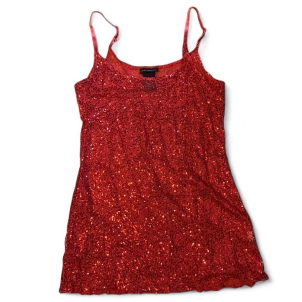 Y2K sequin cami tank top